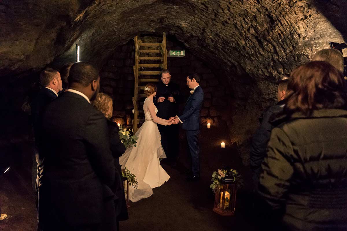 Cave wedding New years in Iceland