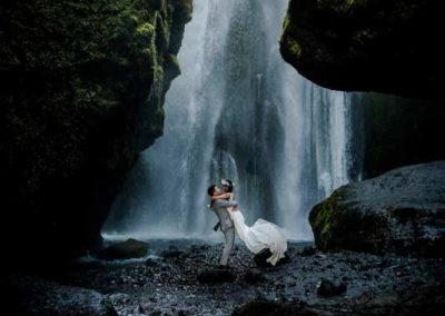 secret waterfall Iceland